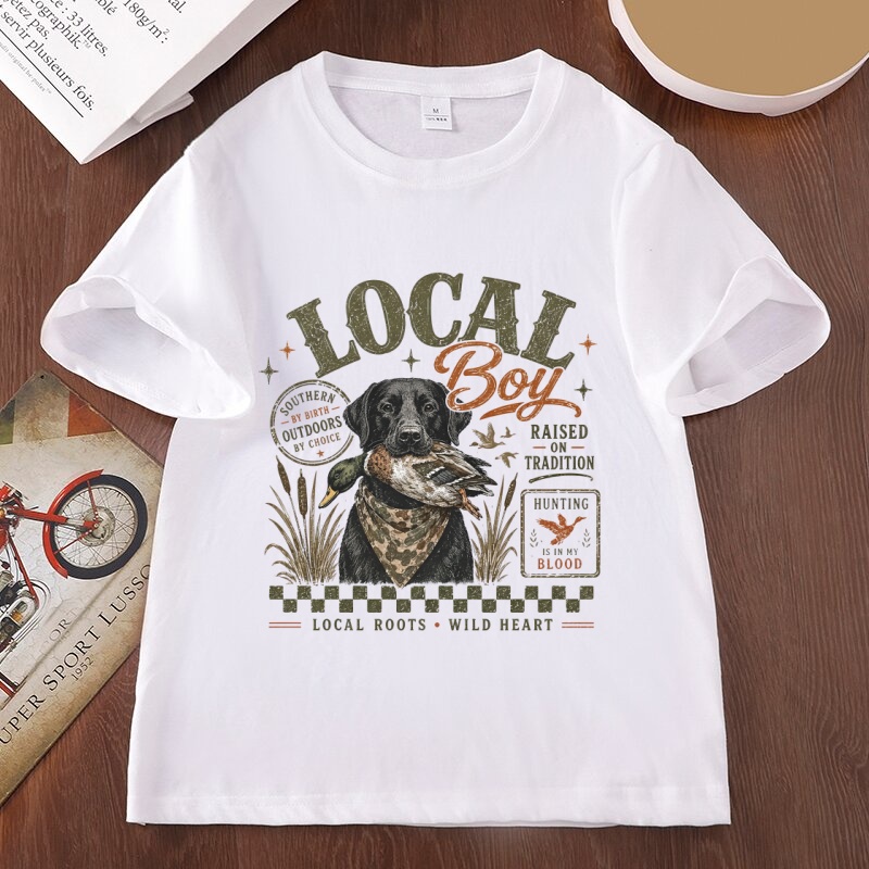 Outdoor Hunting Graphic Tees - Lokale Jongen Jacht Grafische T-shirts Eendenjacht