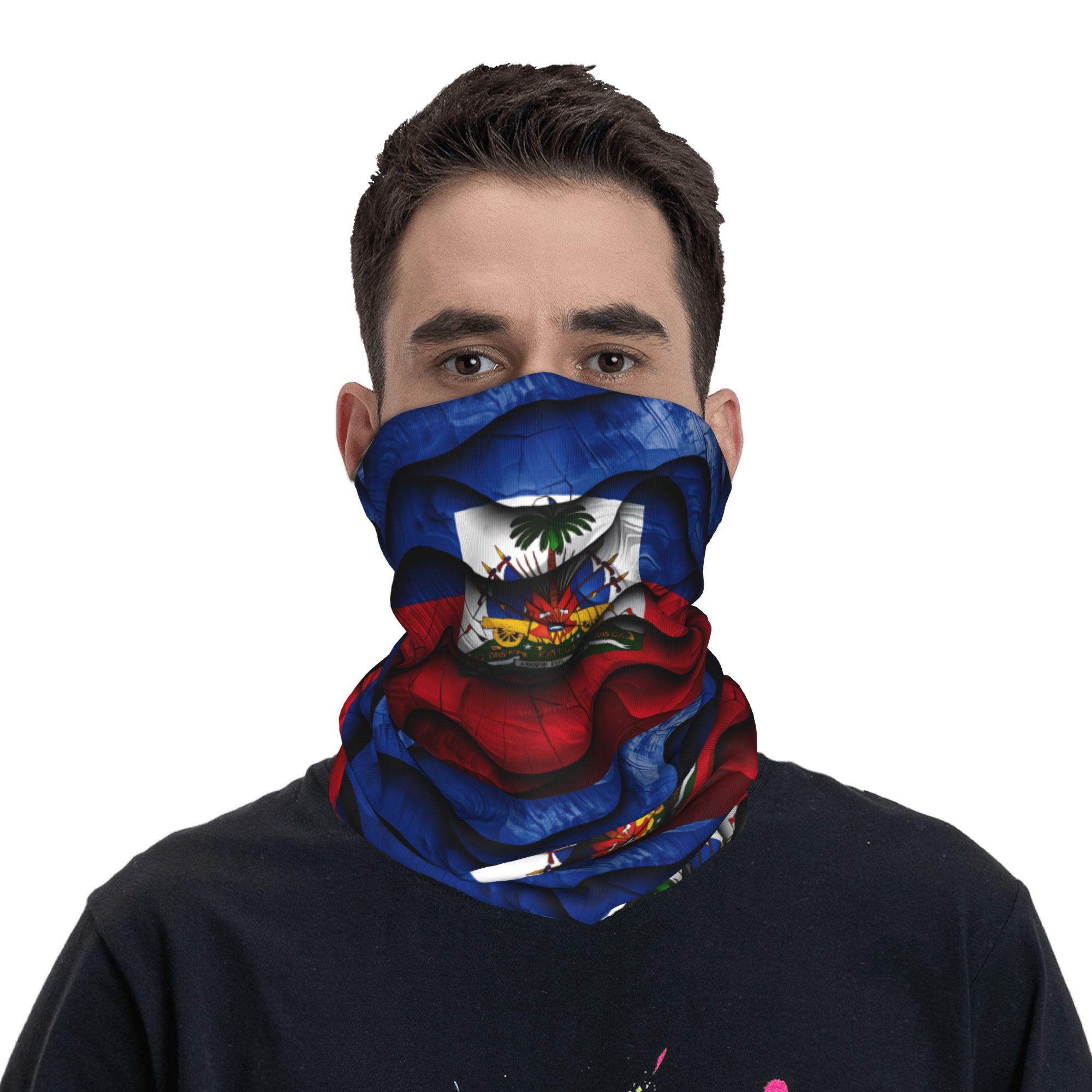 Outdoor Hunting Prints - Haïtiaanse vlag balaclava jacht vissen tactisch