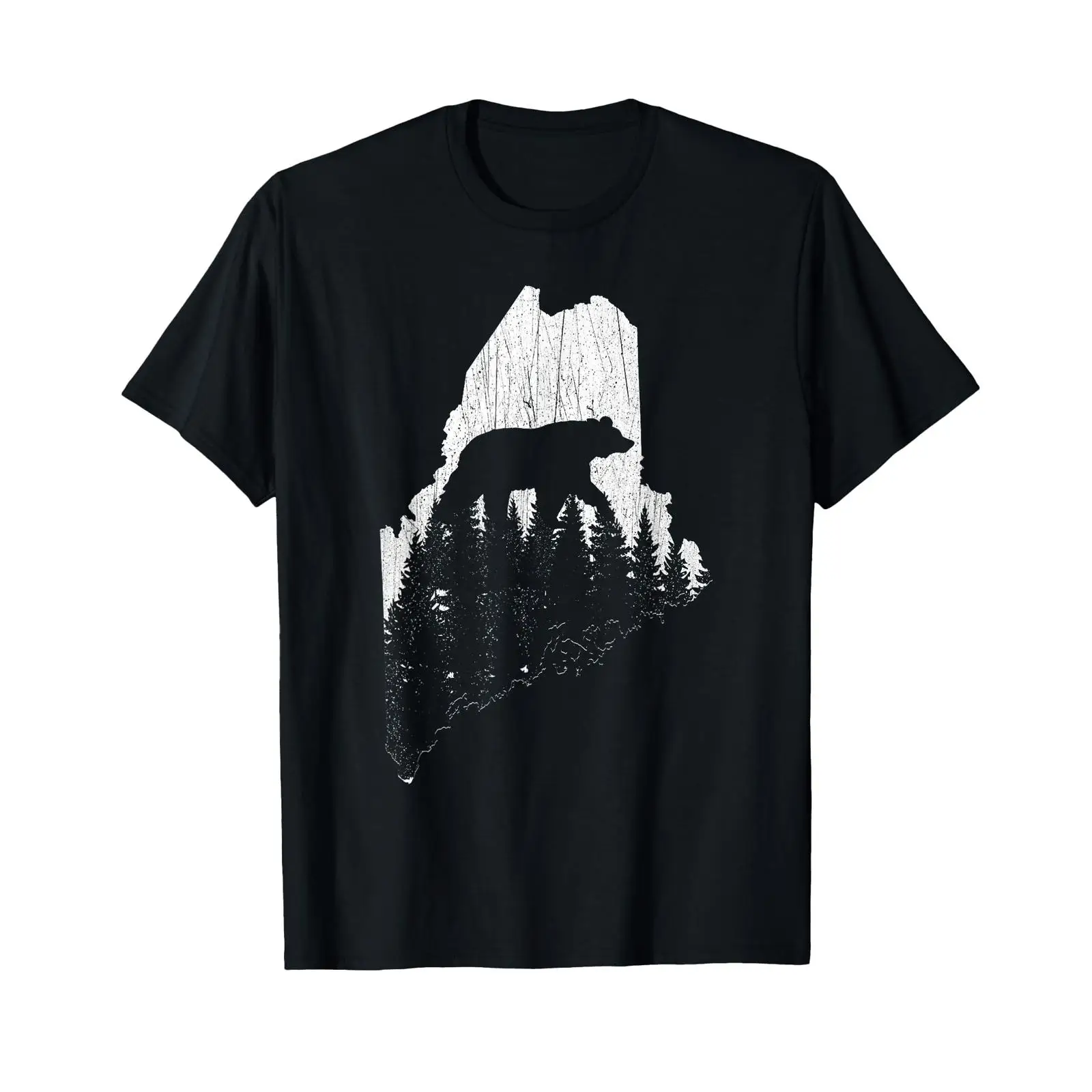 Outdoor Hunting Graphic Tees - Jacht op Maine Bear Pine Forest,