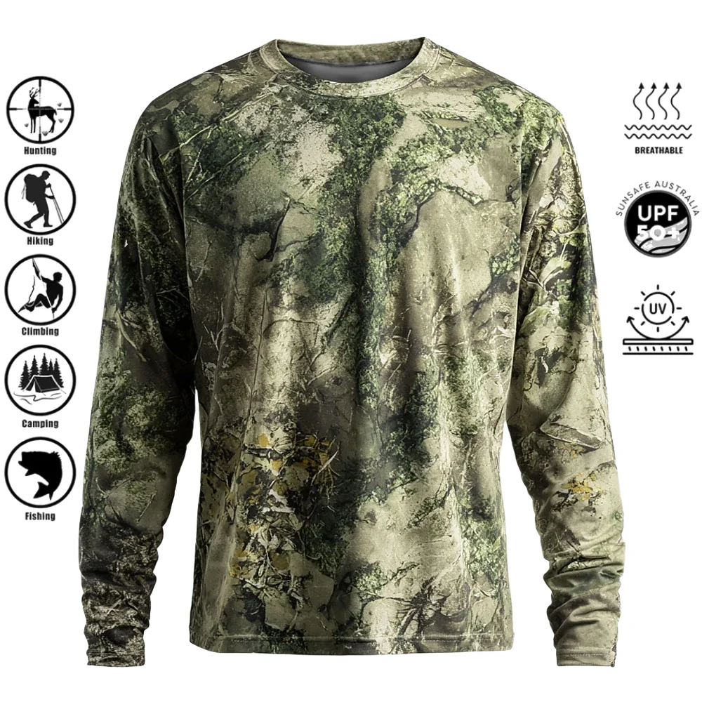 Outdoor Hunting Prints - Heren T-shirt met lange mouwen, polyester,