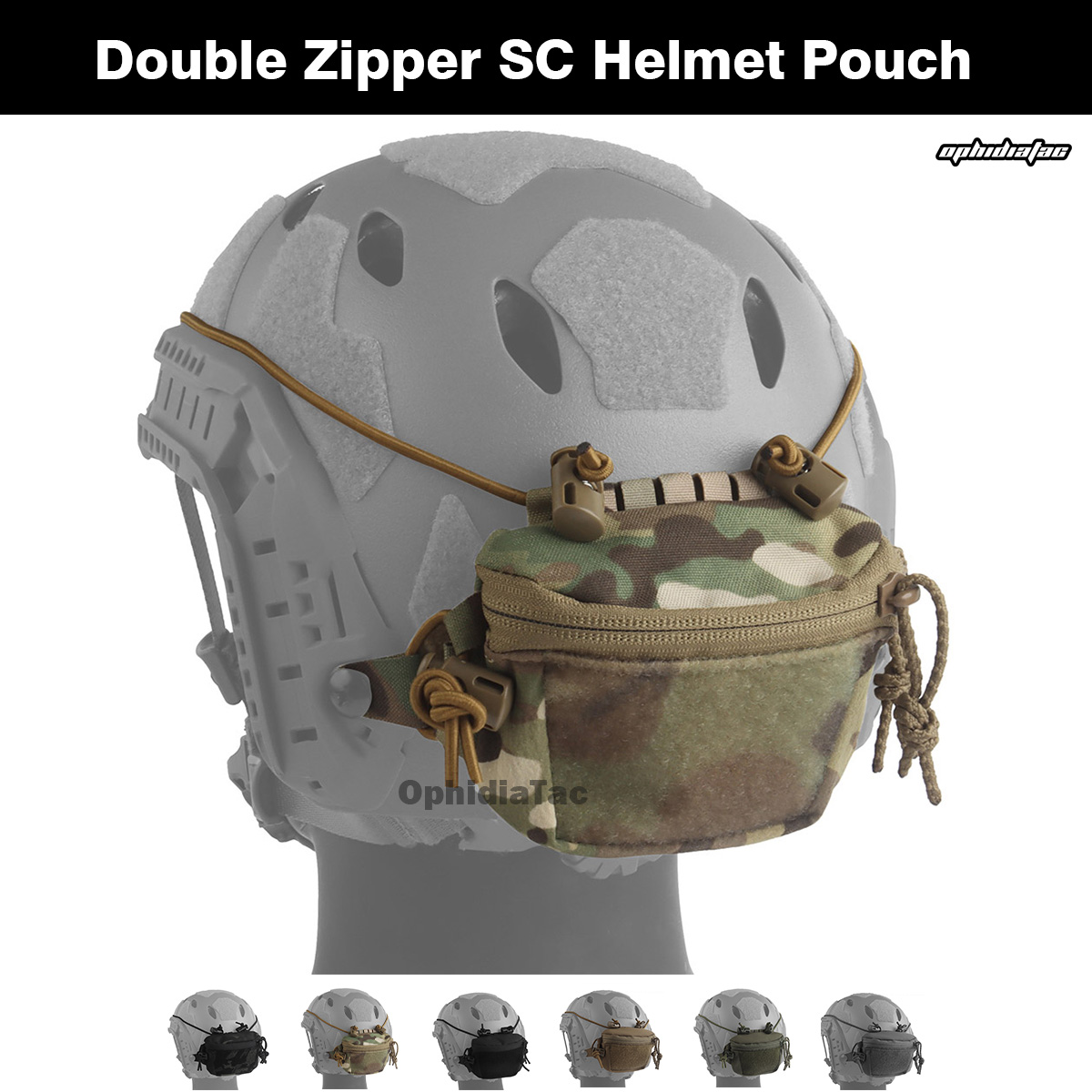 Hunting Outdoor Store - 1000D Nylon Dubbele Rits Helmopbergtas voor