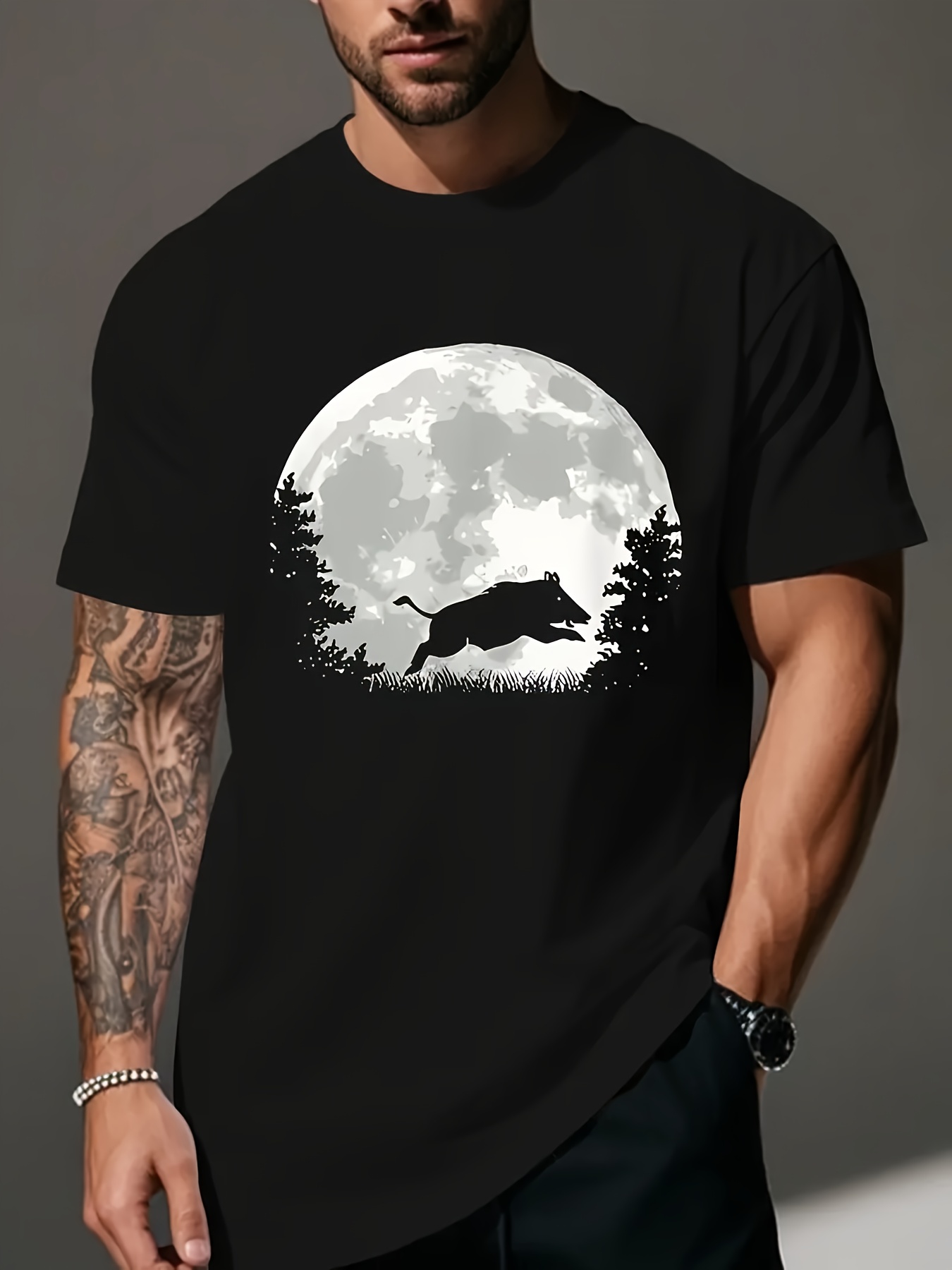 Herenshirt met wilde dierenmot - Outdoor Hunting Graphic Tees recensie en prijs