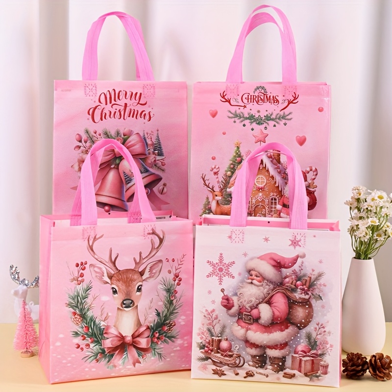 4/8 stuks roze kerst draagtass - Elk Bugle Call recensie en prijs