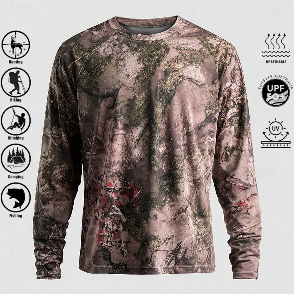 Heren T-shirt met lange mouwen - Outdoor Hunting Prints recensie en prijs