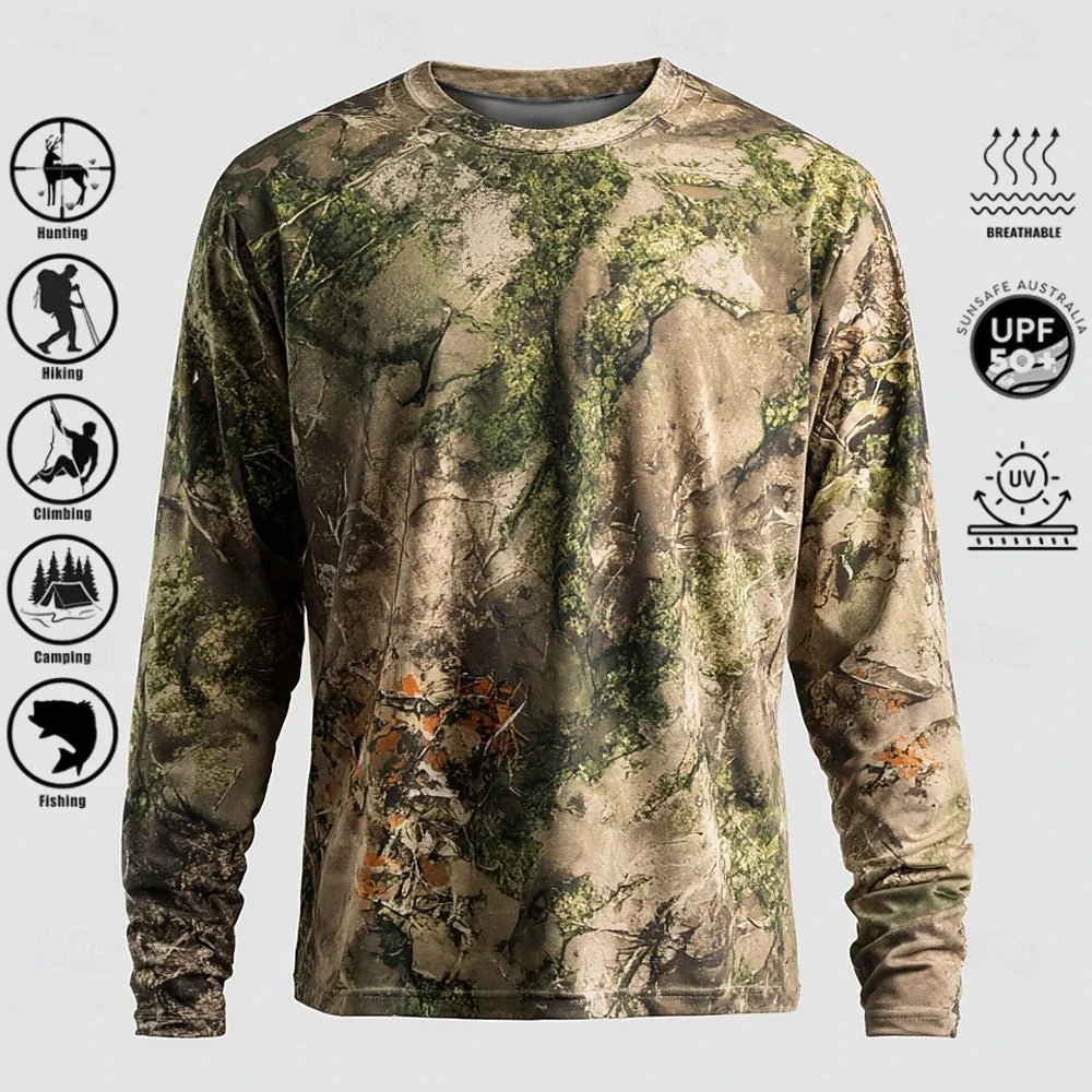 Heren T-shirt met lange mouwen - Outdoor Hunting Prints recensie en prijs