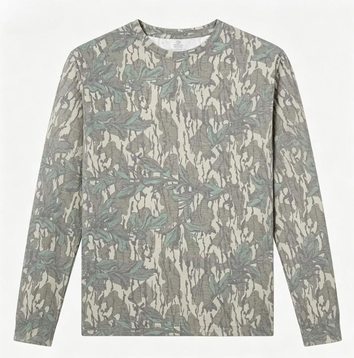 Camo T-shirt met lange mouwen, - Outdoor Hunting Prints recensie en prijs