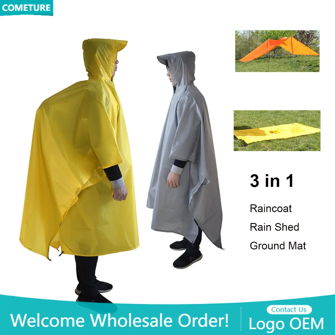 Regenjas 3-in-1 wandelponcho W - Hunting Outdoor Mat recensie en prijs