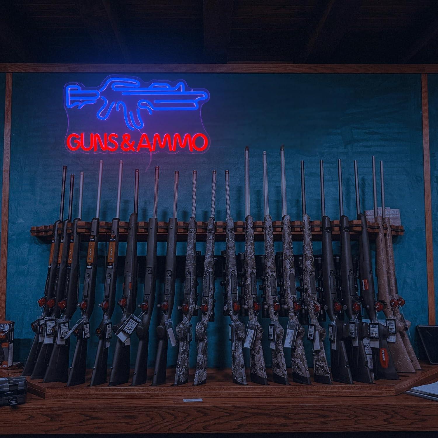 Neonreclame met het thema wape - Hunting Outdoor Store recensie en prijs