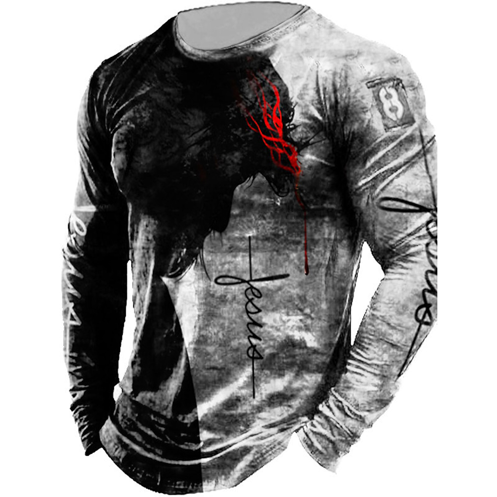 Heren Lange Mouw Graphics Geen - Outdoor Hunting Graphic Tees recensie en prijs